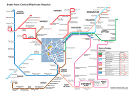 Buses from Central Middlesex Hospital