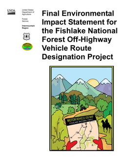 Final Environmental Impact Statement for the Fishlake National Forest Off-Highway Vehicle Route Designation Project