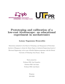 Prototyping and Calibration of a Low-Cost Stroboscope: an Educational Experiment in Mechatronics