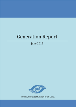 Generation Report for June 2015