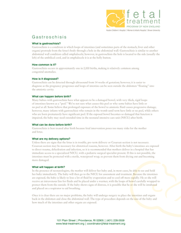 Gastroschisis Handout