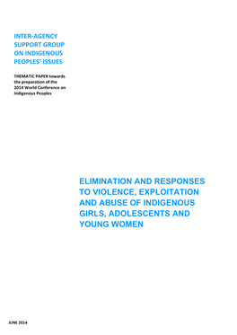 Violence Against Indigenous Women and Girls