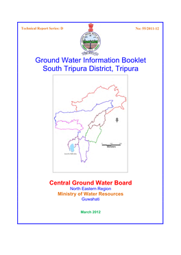 Ground Water Information Booklet South Tripura District, Tripura