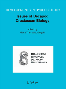 Issues of Decapod Crustacean Biology.Pdf