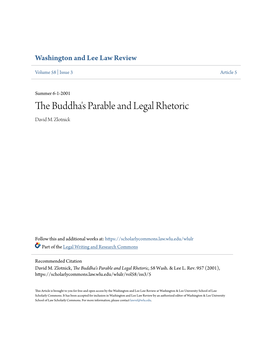 The Buddha's Parable and Legal Rhetoric, 58 Wash