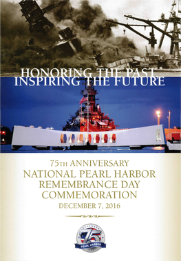 75Th Anniversary National Pearl Harbor Remembrance Day Commemoration, December 7