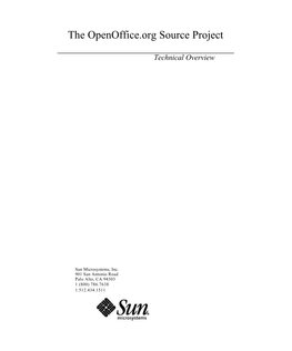 The Openoffice.Org Source Project