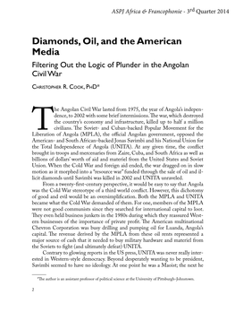 Diamonds, Oil, and the American Mediafiltering out the Logic Of