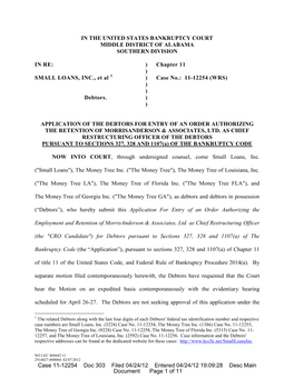 Case 11-12254 Doc 303 Filed 04/24/12 Entered 04/24/12 19:09:28 Desc Main Document Page 1 of 11