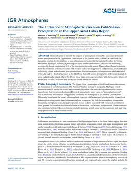 The Influence of Atmospheric Rivers on Cold‐Season Precipitation in The