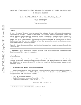 A Review of Two Decades of Correlations, Hierarchies, Networks and Clustering in Financial Markets