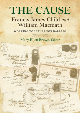 Francis James Child and William Macmath Working Together for Ballads