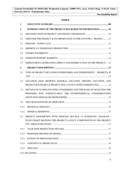 Gypsum Permit,Ref No-201811302, Production Capacity -10000 TPA