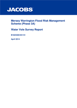 Mersey Warrington Flood Risk Management Scheme (Phase 3A)