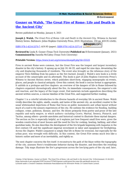 The Great Fire of Rome: Life and Death in the Ancient City'