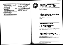 Kalender 1984 Calen