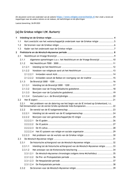 53. (A) De Griekse Religie I (W. Burkert)