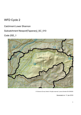 25D 1 Newport[Tipperary] SC 010 Subcatchment Assessment WFD