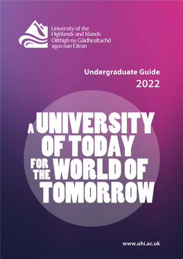University of the Highlands and Islands Undergraduate Prospectus