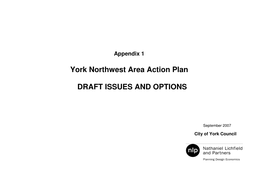 York Northwest Area Action Plan DRAFT ISSUES and OPTIONS