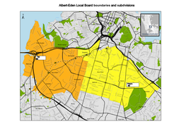 Albert-Eden Local Board Boundary Map, Including Subdivisions