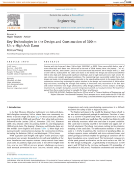 Key Technologies in the Design and Construction of 300M Ultra-High