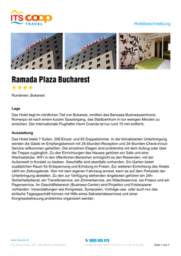 Ramada Plaza Bucharest