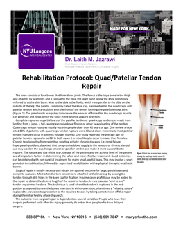 Quad/Patellar Tendon Repair