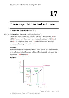 Phase Equilibrium and Solutions