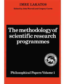 The Methodologyof Scientific Research Programmes