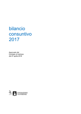 Bilancio Consuntivo 2017