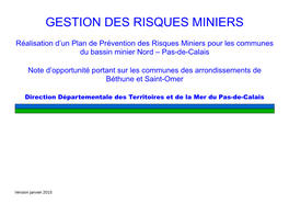 Gestion Des Risques Miniers