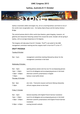 UIMC Sydney Info Sheet V2