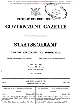 General Law Amendment Act, 1973