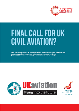 Final Call for UK Civil Aviation?