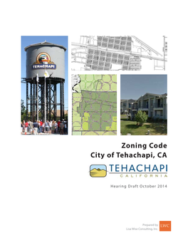 Zoning Code City of Tehachapi, CA