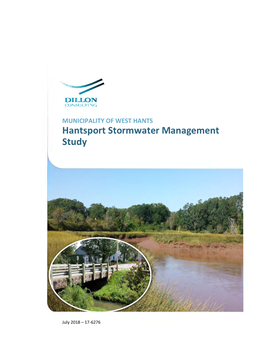 Hantsport Stormwater Management Study