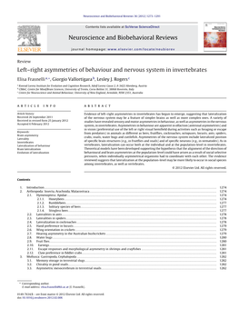 Neuroscience and Biobehavioral Reviews 36 (2012) 1273–1291