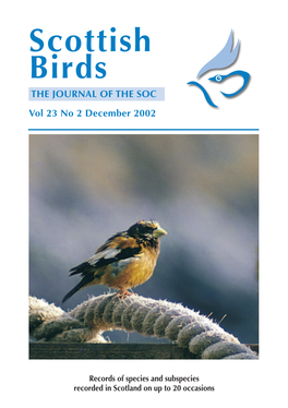 *Scottish Birds 23(2)