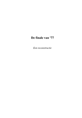 De Finale Van '77