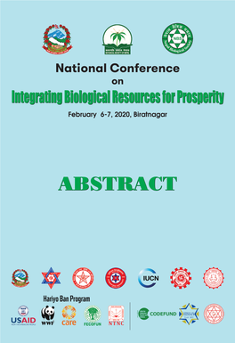 Integrating Biological Resources for Prosperity February 6-7, 2020, Biratnagar