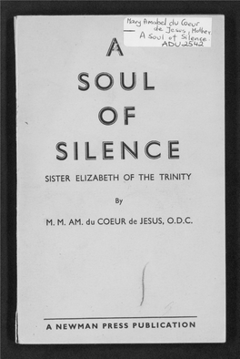 The Spiritual Doctrine of Sister Elizabeth of the Trinity