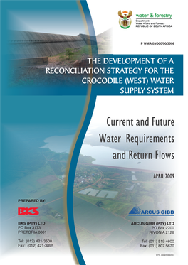 Current and Future Water Requirements and Return Flows and Water