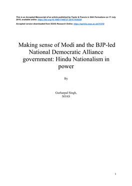 Hindu Nationalism in Power