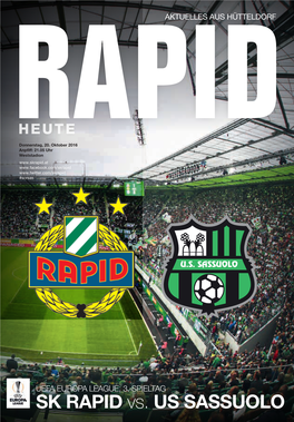 SK RAPID Vs. US SASSUOLO Mehr Sicherheit Für Ihre Fahrt