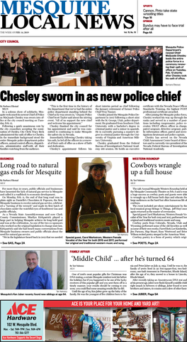 Chesley Sworn in As New Police Chief