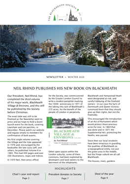 Neil Rhind Publishes His New Book on Blackheath