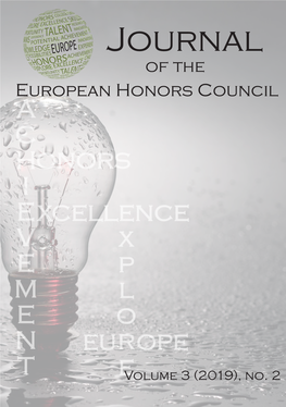 Journal of the European Honors Council