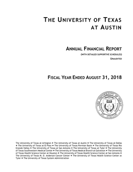 UT Austin FY 2018
