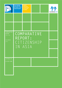 Comparative Report: Citizenship in Asia RSCAS/GLOBALCIT-Comp